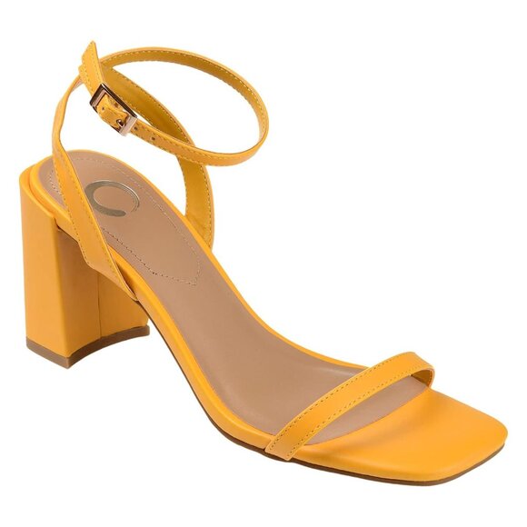 Journee Collection - Yellow Chastity Sandal - Picture 1 of 7